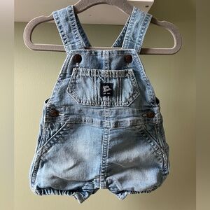 Oshkosh B’gosh Baby Boy Girl Shortalls - EUC